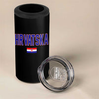 Hrvatska Flag 4 in 1 Can Cooler Tumbler Croatia Vintage Zagreb Croatian Jersey Retro