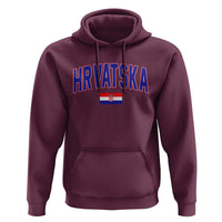 Hrvatska Flag Hoodie Croatia Vintage Zagreb Croatian Jersey Retro