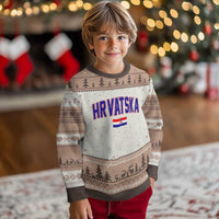 Hrvatska Flag Ugly Christmas Sweater Croatia Vintage Zagreb Croatian Jersey Retro