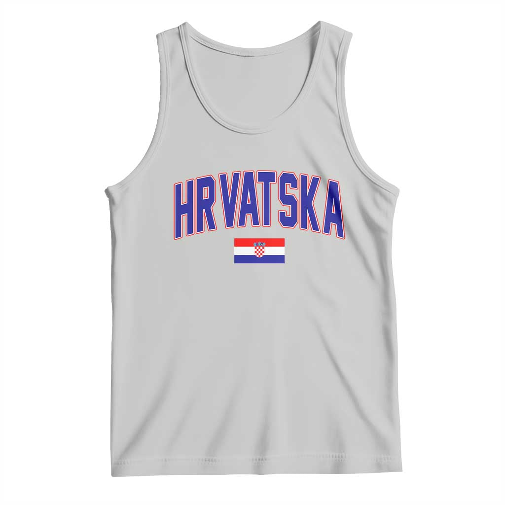 Hrvatska Flag Tank Top Croatia Vintage Zagreb Croatian Jersey Retro