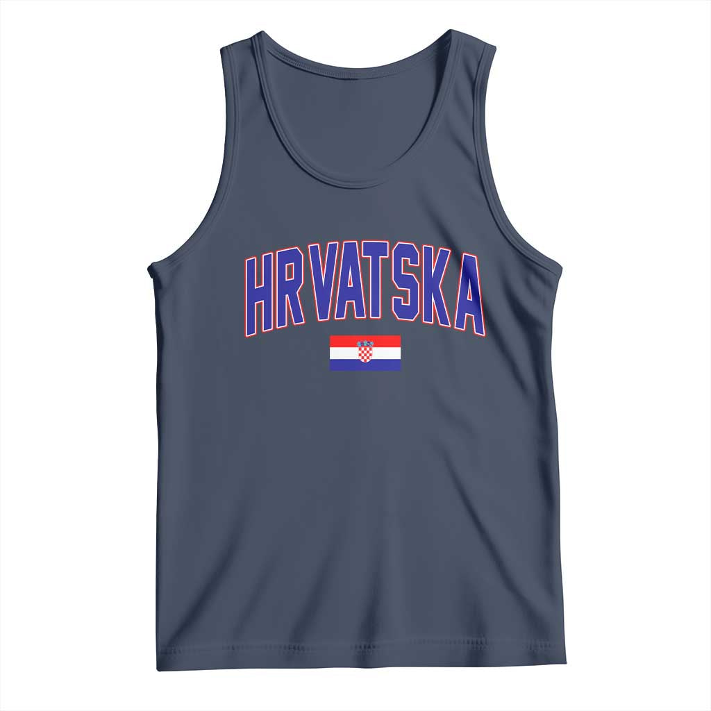 Hrvatska Flag Tank Top Croatia Vintage Zagreb Croatian Jersey Retro