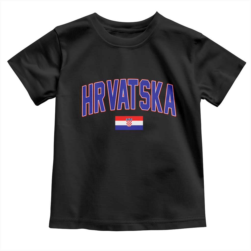 Hrvatska Flag Toddler T Shirt Croatia Vintage Zagreb Croatian Jersey Retro