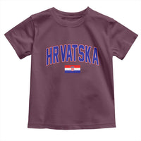 Hrvatska Flag Toddler T Shirt Croatia Vintage Zagreb Croatian Jersey Retro