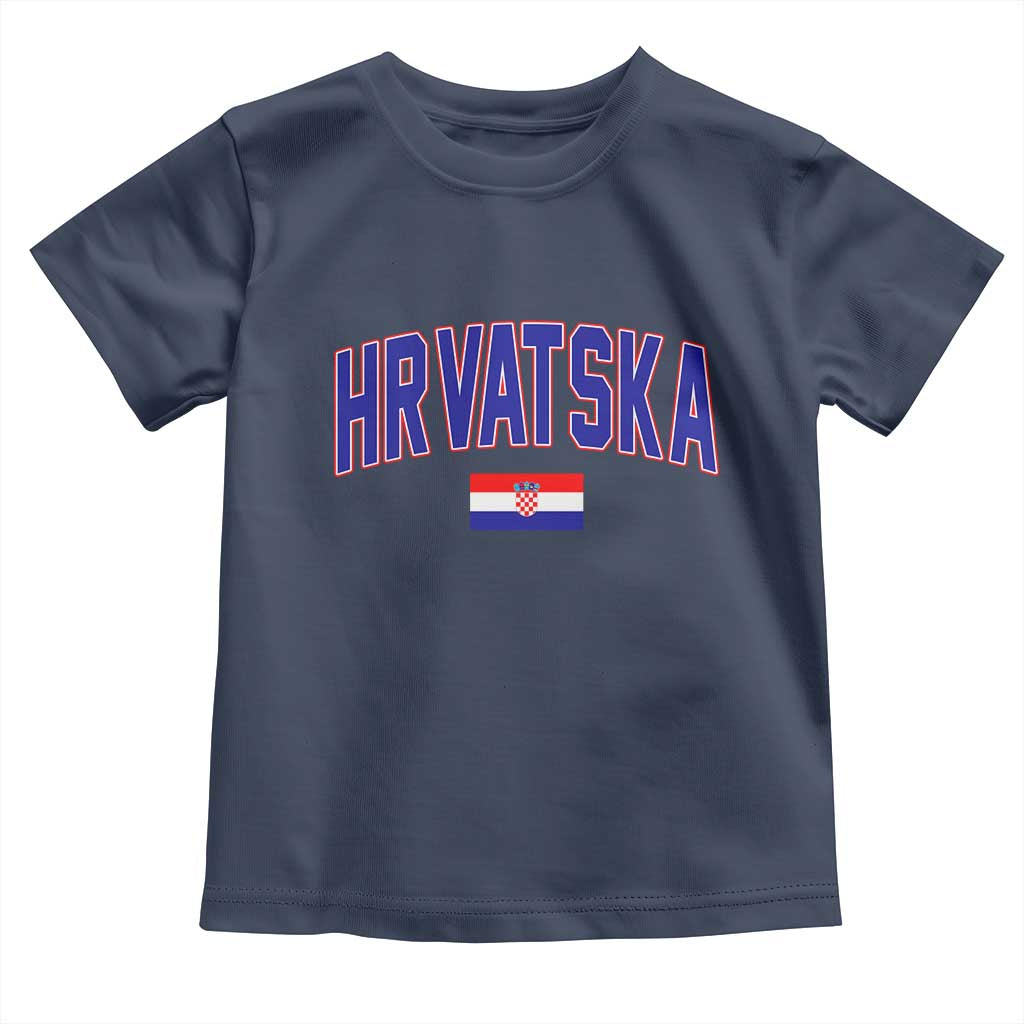 Hrvatska Flag Toddler T Shirt Croatia Vintage Zagreb Croatian Jersey Retro