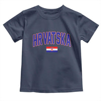 Hrvatska Flag Toddler T Shirt Croatia Vintage Zagreb Croatian Jersey Retro