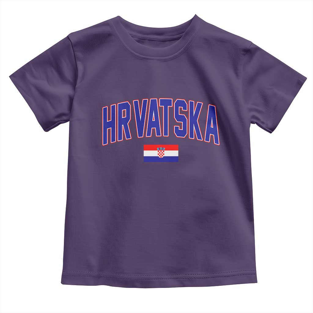 Hrvatska Flag Toddler T Shirt Croatia Vintage Zagreb Croatian Jersey Retro