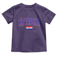 Hrvatska Flag Toddler T Shirt Croatia Vintage Zagreb Croatian Jersey Retro