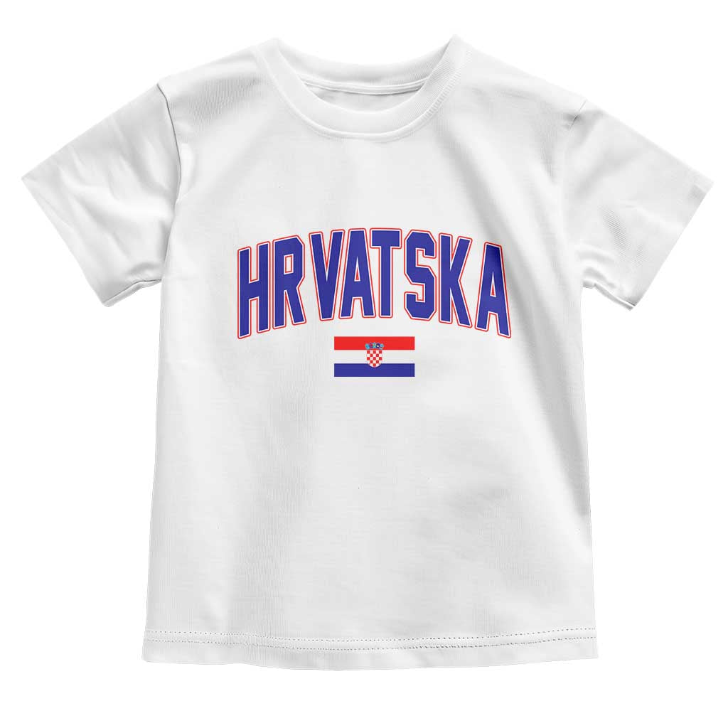 Hrvatska Flag Toddler T Shirt Croatia Vintage Zagreb Croatian Jersey Retro