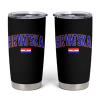 Hrvatska Flag Tumbler Cup Croatia Vintage Zagreb Croatian Jersey Retro