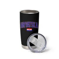Hrvatska Flag Tumbler Cup Croatia Vintage Zagreb Croatian Jersey Retro