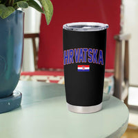 Hrvatska Flag Tumbler Cup Croatia Vintage Zagreb Croatian Jersey Retro