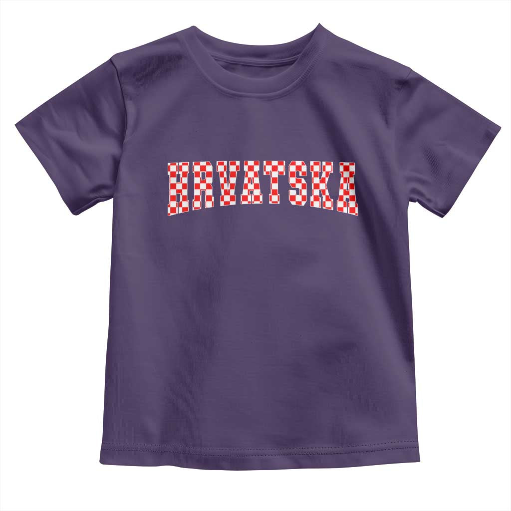 Vintage Hrvatska Toddler T Shirt Retro Varsity Croatia Zagreb Croatian Flag