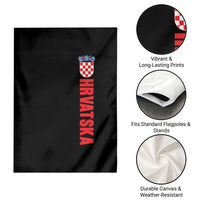 Hrvatska Garden Flag Vintage Croatia Zagreb Croatian