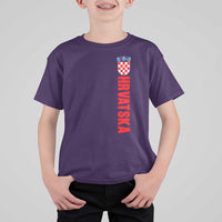 Hrvatska T Shirt For Kid Vintage Croatia Zagreb Croatian