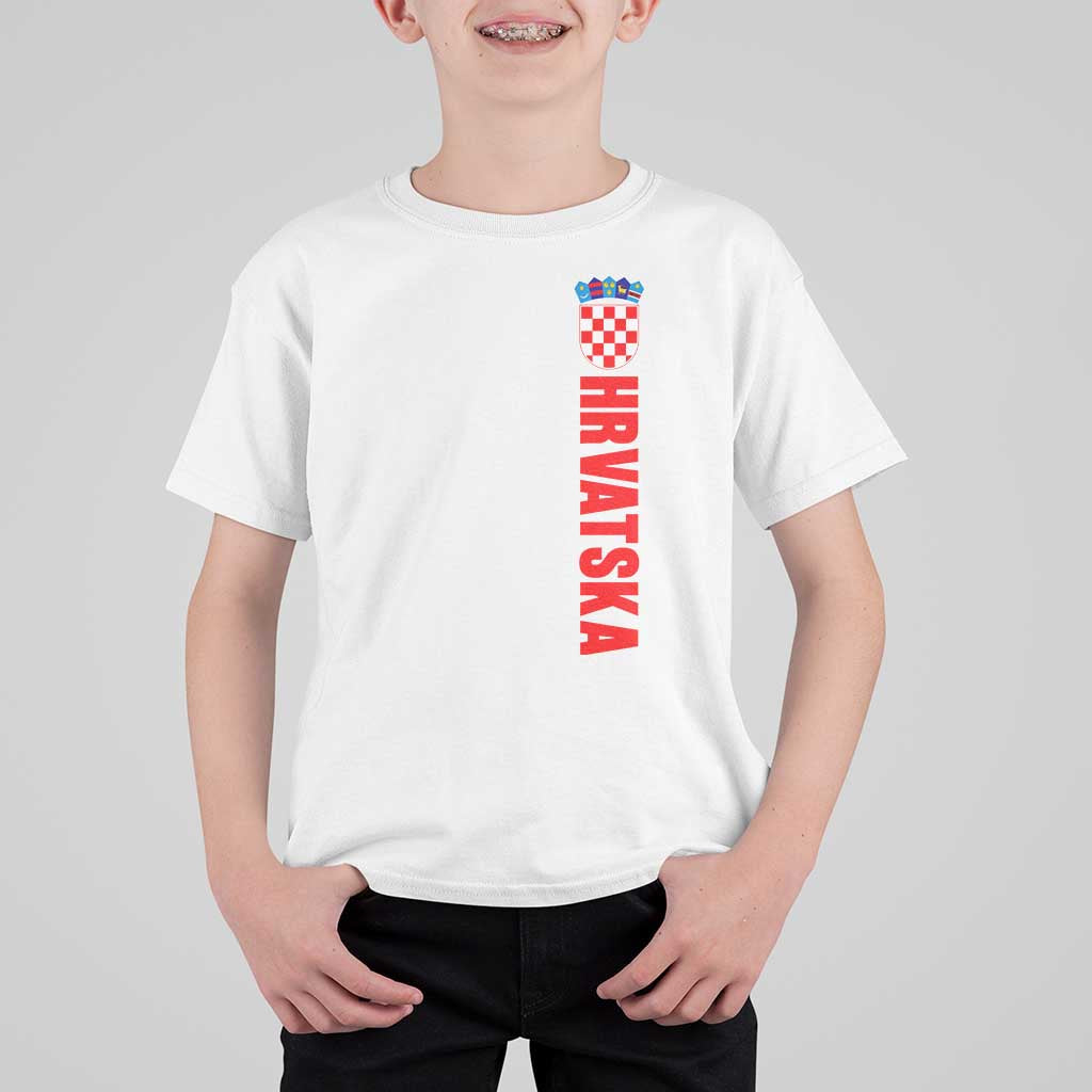 Hrvatska T Shirt For Kid Vintage Croatia Zagreb Croatian