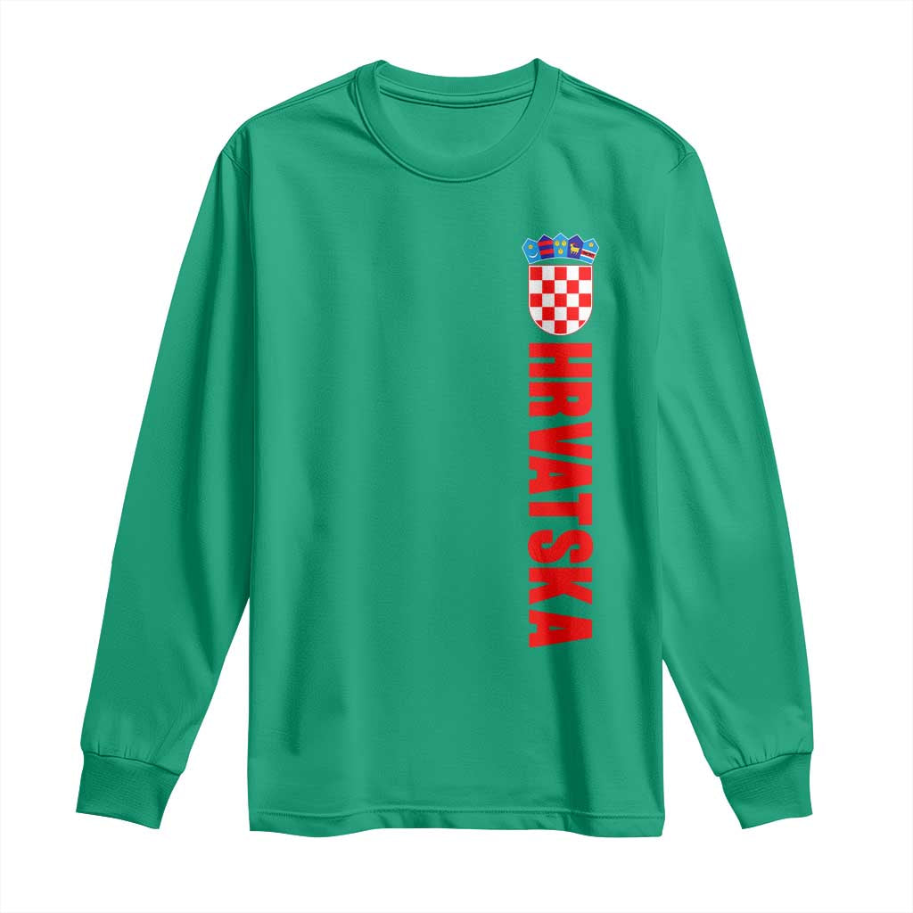 Hrvatska Long Sleeve Shirt Vintage Croatia Zagreb Croatian