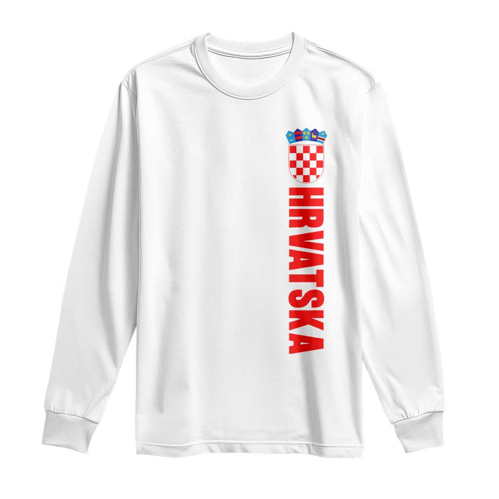 Hrvatska Long Sleeve Shirt Vintage Croatia Zagreb Croatian
