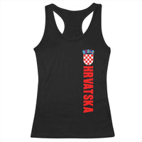 Hrvatska Racerback Tank Top Vintage Croatia Zagreb Croatian