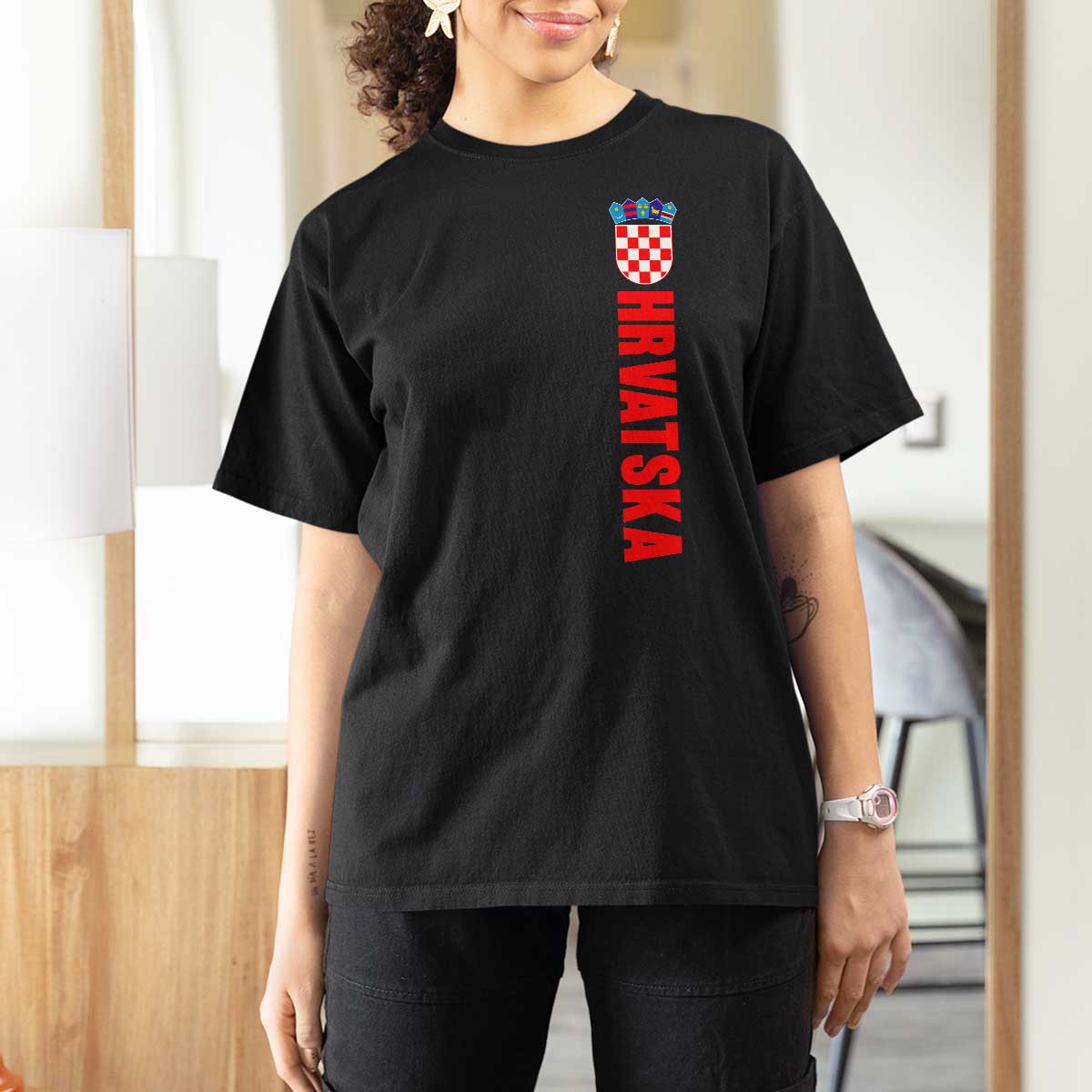 Hrvatska T Shirt For Women Vintage Croatia Zagreb Croatian