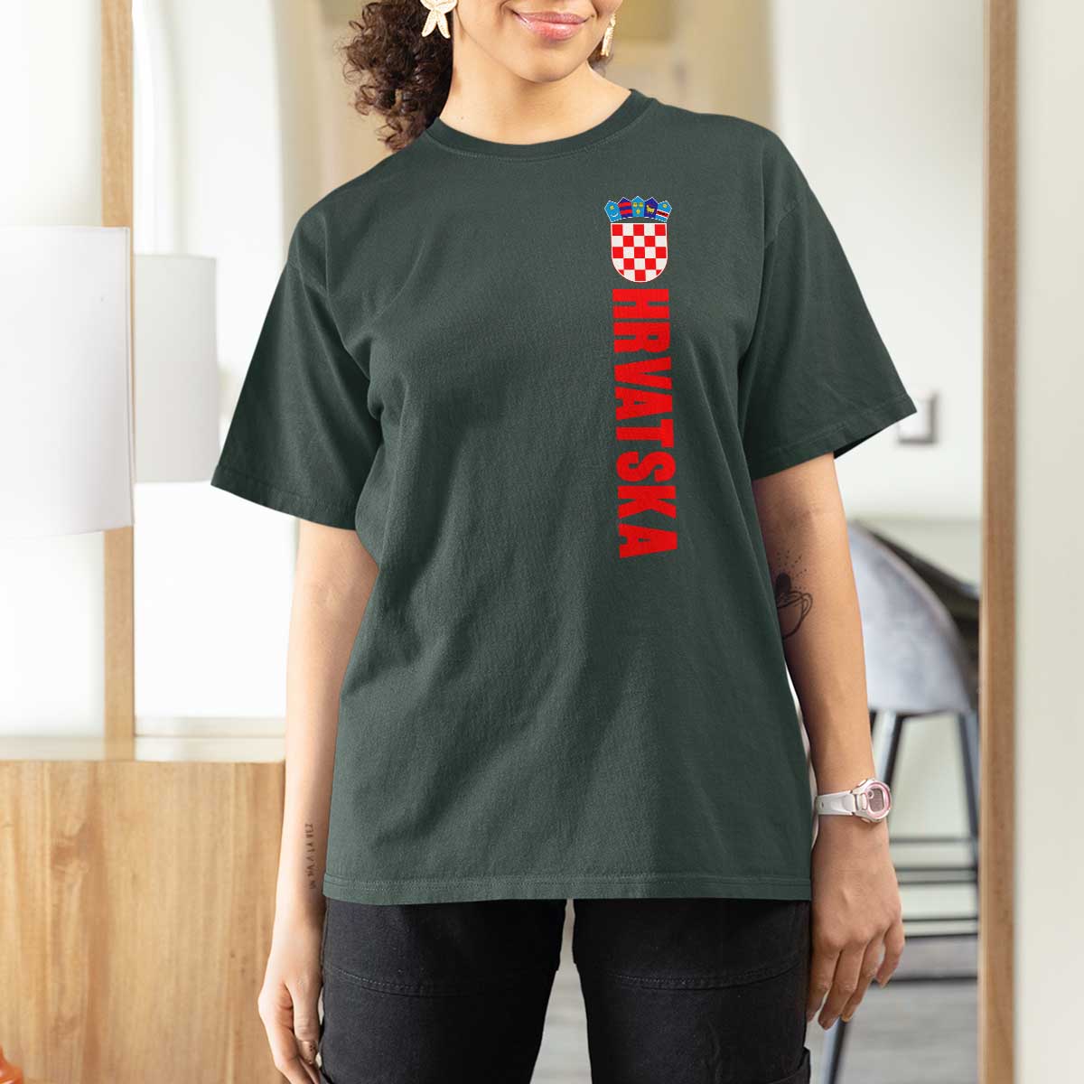 Hrvatska T Shirt For Women Vintage Croatia Zagreb Croatian