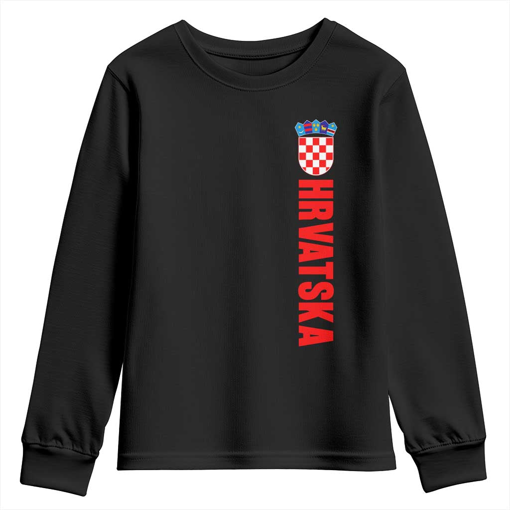 Hrvatska Youth Sweatshirt Vintage Croatia Zagreb Croatian