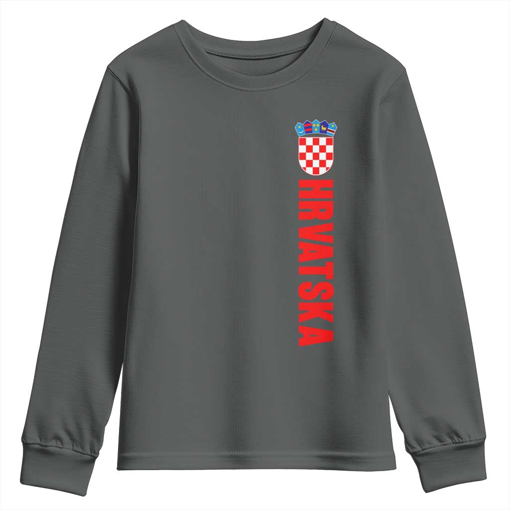 Hrvatska Youth Sweatshirt Vintage Croatia Zagreb Croatian