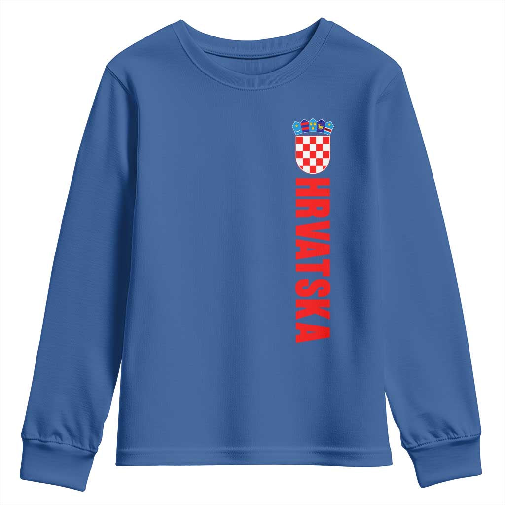 Hrvatska Youth Sweatshirt Vintage Croatia Zagreb Croatian