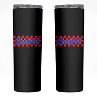 Hrvatska Skinny Tumbler Checkered Retro Croatia Zagreb Croatian