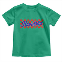 Hrvatska Toddler T Shirt Checkered Retro Croatia Zagreb Croatian
