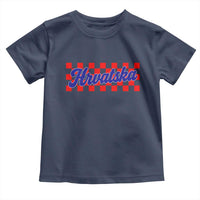Hrvatska Toddler T Shirt Checkered Retro Croatia Zagreb Croatian