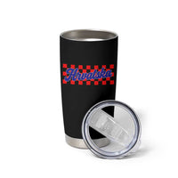 Hrvatska Tumbler Cup Checkered Retro Croatia Zagreb Croatian