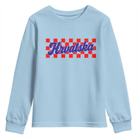 Hrvatska Youth Sweatshirt Checkered Retro Croatia Zagreb Croatian
