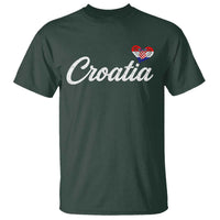 Croatia T Shirt Hrvatska Simple Love Croatian Flag Heart