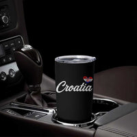 Croatia Tumbler Cup Hrvatska Simple Love Croatian Flag Heart