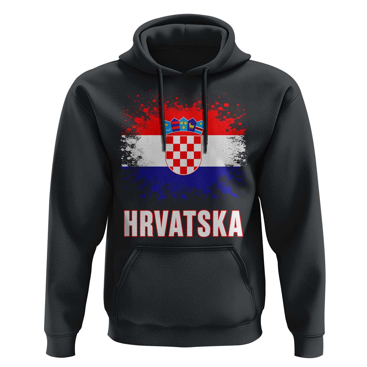 Hrvatska Hoodie Retro Vintage Watercolors Sport Croatia Croatian Flag