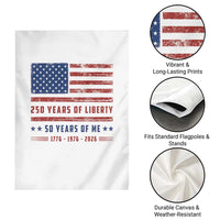 Patriotic 50th Birthday USA 250th Anniversary Garden Flag 250 Years of Liberty 1976 50 Year Old Gift