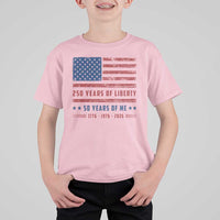 Patriotic 50th Birthday USA 250th Anniversary T Shirt For Kid 250 Years of Liberty 1976 50 Year Old Gift