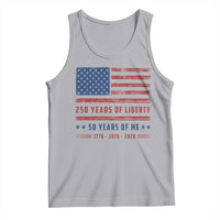 Patriotic 50th Birthday USA 250th Anniversary Tank Top 250 Years of Liberty 1976 50 Year Old Gift