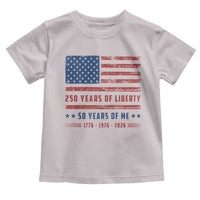 Patriotic 50th Birthday USA 250th Anniversary Toddler T Shirt 250 Years of Liberty 1976 50 Year Old Gift