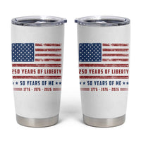 Patriotic 50th Birthday USA 250th Anniversary Tumbler Cup 250 Years of Liberty 1976 50 Year Old Gift