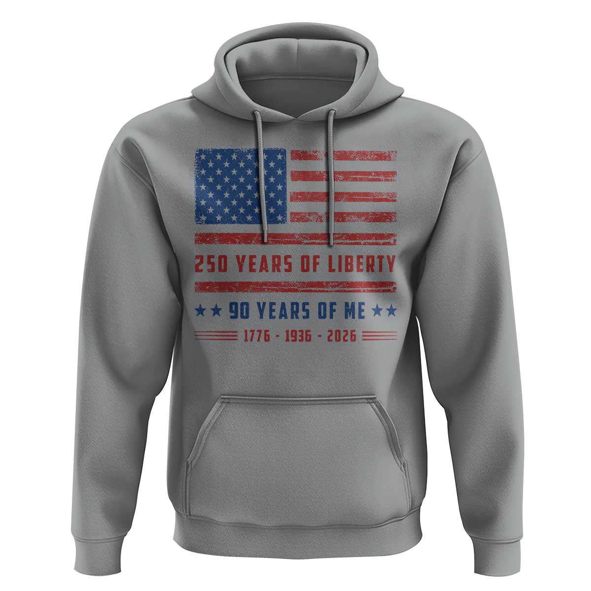 Patriotic 90th Birthday USA 250th Anniversary Hoodie 250 Years of Liberty 1936 90 Year Old Gift