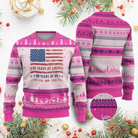 Patriotic 90th Birthday USA 250th Anniversary Ugly Christmas Sweater 250 Years of Liberty 1936 90 Year Old Gift