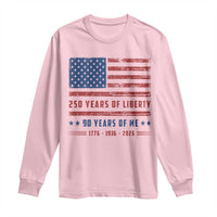 Patriotic 90th Birthday USA 250th Anniversary Long Sleeve Shirt 250 Years of Liberty 1936 90 Year Old Gift