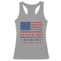 Patriotic 90th Birthday USA 250th Anniversary Racerback Tank Top 250 Years of Liberty 1936 90 Year Old Gift
