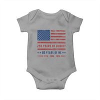 Patriotic 80th Birthday USA 250th Anniversary Baby Onesie 250 Years of Liberty 1946 80 Year Old Gift