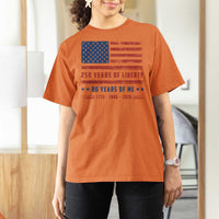 Patriotic 80th Birthday USA 250th Anniversary T Shirt For Women 250 Years of Liberty 1946 80 Year Old Gift