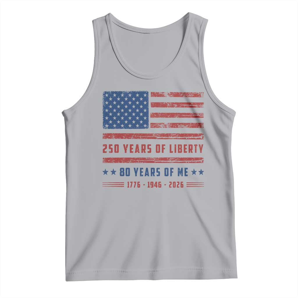 Patriotic 80th Birthday USA 250th Anniversary Tank Top 250 Years of Liberty 1946 80 Year Old Gift