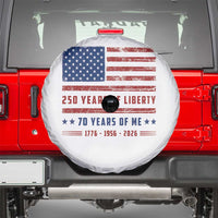 Patriotic 70th Birthday USA 250th Anniversary Spare Tire Cover 250 Years of Liberty 1956 70 Year Old Gift