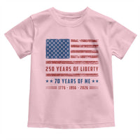 Patriotic 70th Birthday USA 250th Anniversary Toddler T Shirt 250 Years of Liberty 1956 70 Year Old Gift