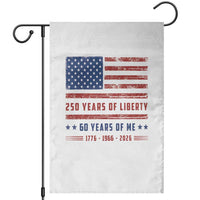 Patriotic 60th Birthday USA 250th Anniversary Garden Flag 250 Years of Liberty 1966 60 Year Old Gift